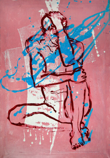 Картина под названием "thinking of you" - Марина Климан, Подлинное произведение искусства, Масло
