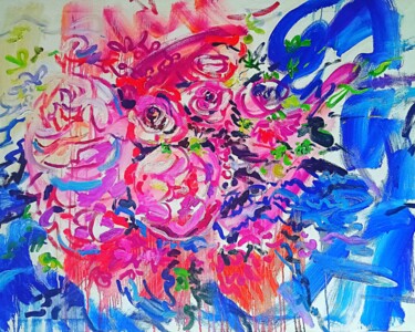 Картина под названием "peonies" - Марина Климан, Подлинное произведение искусства, Масло