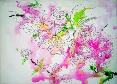 Картина под названием "Almond" - Марина Климан, Подлинное произведение искусства, Акрил