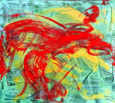 Malerei mit dem Titel "Abstraction" von Marina Kliman, Original-Kunstwerk, Öl