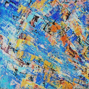 Картина под названием "небо" - Марина Климан, Подлинное произведение искусства, Масло