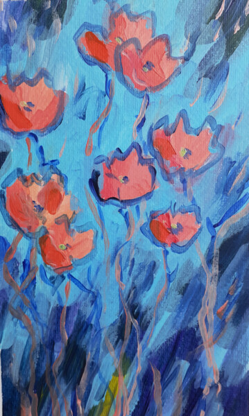 Pintura titulada "Spring Flowers #10" por Marina Krylova, Obra de arte original, Acrílico
