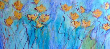 제목이 "Floral Fantasy #06"인 미술작품 Marina Krylova로, 원작, 아크릴 나무 들것 프레임에 장착됨