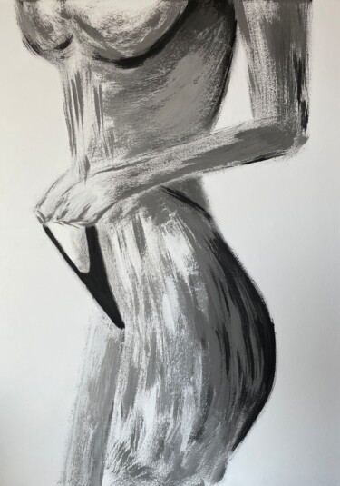 Ζωγραφική με τίτλο "Drop Your Panties ,…" από Marina Marzepane, Αυθεντικά έργα τέχνης, Ακρυλικό