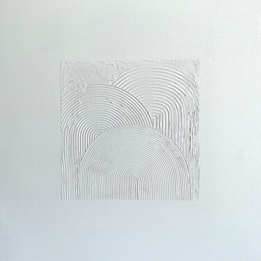 Картина под названием "Future is White v6" - Marina Marzepane, Подлинное произведение искусства, Акрил
