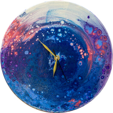 Design intitolato "Hypnosis Wall Clock" da Marina Marzepane, Opera d'arte originale, Accessori