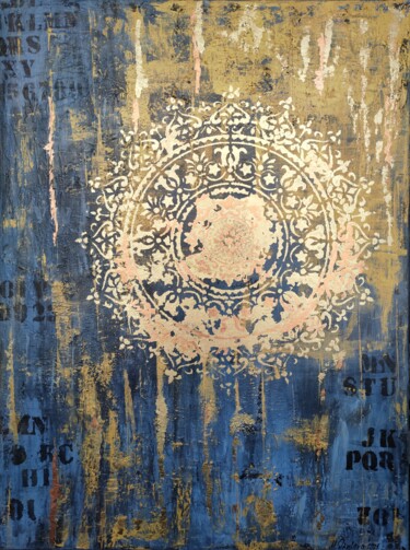 Pittura intitolato "Abstraction № 17" da Marina Okulova, Opera d'arte originale, Acrilico Montato su Telaio per barella in l…