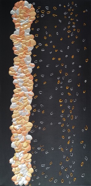 Картина под названием "Golden autumn № 15" - Marina Okulova, Подлинное произведение искусства, Акрил Установлен на Деревянна…