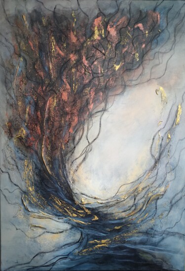 Pittura intitolato "Abstraction № 41" da Marina Okulova, Opera d'arte originale, Acrilico Montato su Telaio per barella in l…