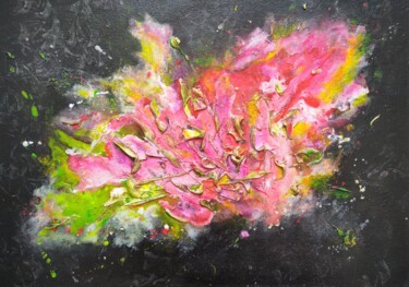 Картина под названием "Colored dreams-1" - Marina Okulova, Подлинное произведение искусства, Акрил Установлен на Деревянная…