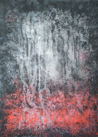 Painting titled "In the forest" by Marina Okulova, Original Artwork, Acrylic Mounted on Cardboard