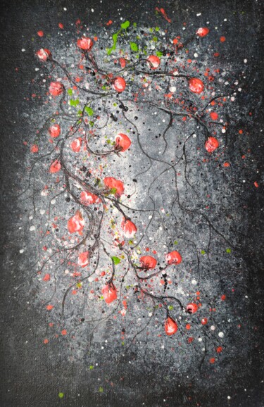 Malerei mit dem Titel "Summer Night 2" von Marina Okulova, Original-Kunstwerk, Acryl Auf Karton montiert