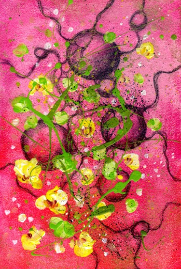 Malerei mit dem Titel "Heartbeat 1" von Marina Okulova, Original-Kunstwerk, Acryl