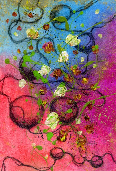 Malerei mit dem Titel "Heartbeat 2" von Marina Okulova, Original-Kunstwerk, Acryl