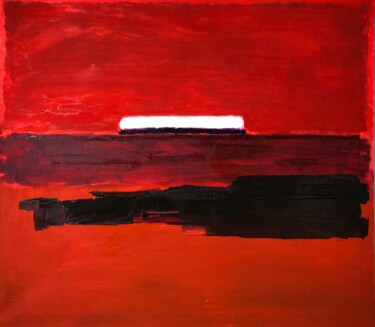 Painting titled "Red" by Marina Oz, Original Artwork, Oil