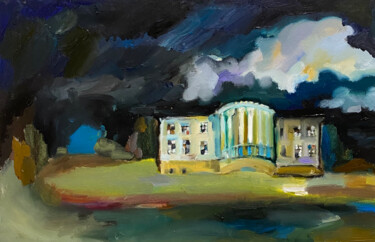 Painting titled "Estate" by Marina Oz, Original Artwork, Oil