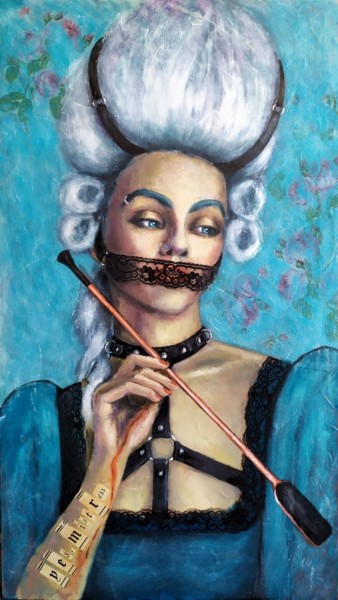 Peinture intitulée "Yes, Mistress!" par Marina Petrova, Œuvre d'art originale, Huile