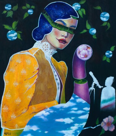 Malerei mit dem Titel "Blind love / Слепая…" von Marina Petrova, Original-Kunstwerk, Öl