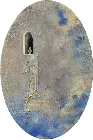 Malerei mit dem Titel "Dove of peace / Гол…" von Marina Petrova, Original-Kunstwerk, Öl