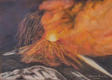 Pittura intitolato "Watch me explode" da Marina Petsali, Opera d'arte originale, Olio