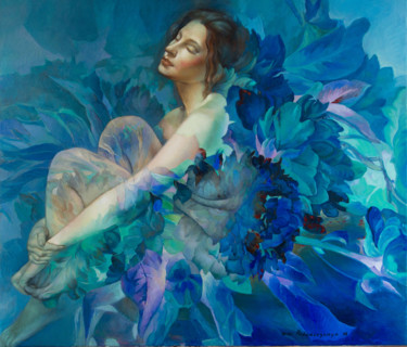 Pintura titulada "Нежность" por Marina Podgaevskaya, Obra de arte original, Oleo Montado en Bastidor de camilla de madera