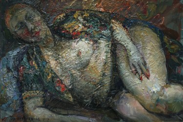 Malerei mit dem Titel "Beauty" von Marina Podgaevskaya, Original-Kunstwerk, Acryl Auf Keilrahmen aus Holz montiert