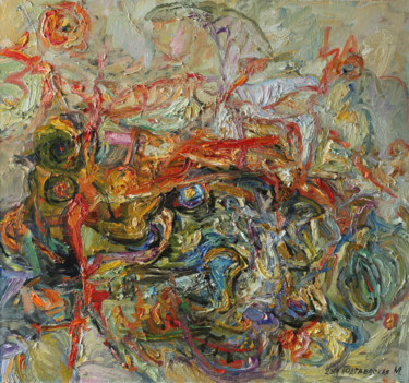 Malerei mit dem Titel "Composition # 212" von Marina Podgaevskaya, Original-Kunstwerk, Öl Auf Keilrahmen aus Holz montiert
