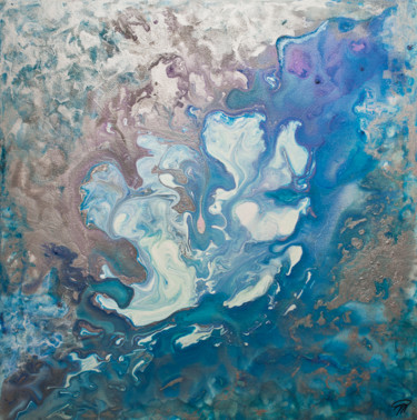 Painting titled "Deep Blue" by Marina Pronsky, Original Artwork, Acrylic