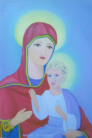Painting titled "st-mary.png" by Marina Pylypenko, Original Artwork, Oil