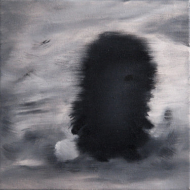 Malarstwo zatytułowany „Hadgehog in the fog…” autorstwa Marina Rusalka, Oryginalna praca, Olej Zamontowany na Drewniana rama…