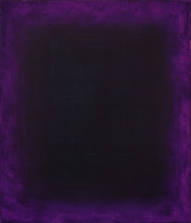 Peinture intitulée "Violet and black" par Marina Rusalka, Œuvre d'art originale, Huile Monté sur Châssis en bois