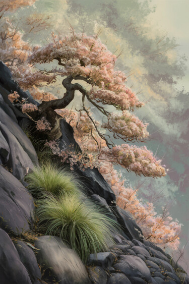 Arte digital titulada "Oriental landscape…" por Marina Rusalka, Obra de arte original, Pintura Digital