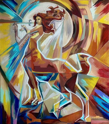 Peinture intitulée "Сила, мудрость, вол…" par Marina Sholokhova, Œuvre d'art originale, Huile