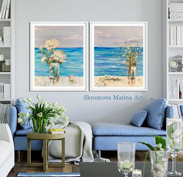 제목이 "SEA ROMANCE - Set o…"인 미술작품 Marina Skromova로, 원작, 기름 목재 패널에 장착됨