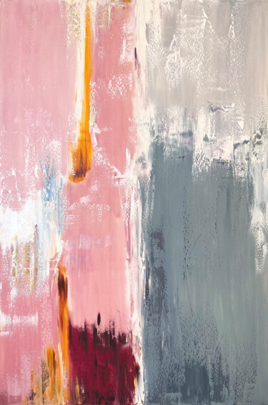 Pintura titulada "Pink White Gold. Gr…" por Marina Skromova, Obra de arte original, Oleo Montado en Bastidor de camilla de m…