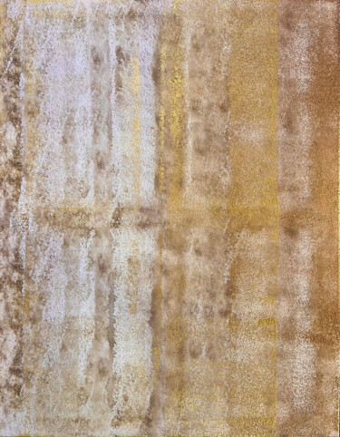 Картина под названием "Copper radiance wit…" - Marina Skromova, Подлинное произведение искусства, Акрил Установлен на Деревя…