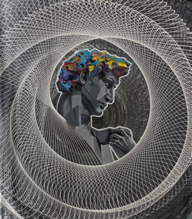 Schilderij getiteld "Всемирная паутина-Д…" door Marina Sholokhova, Origineel Kunstwerk, Acryl