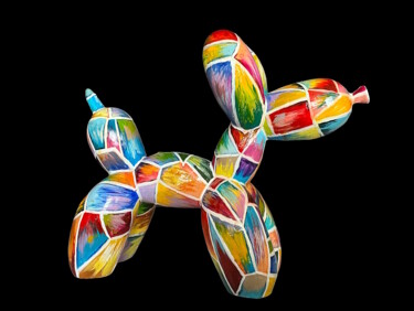 Скульптура под названием "Balloon dog" - Марина Шолохова, Подлинное произведение искусства, Гипс