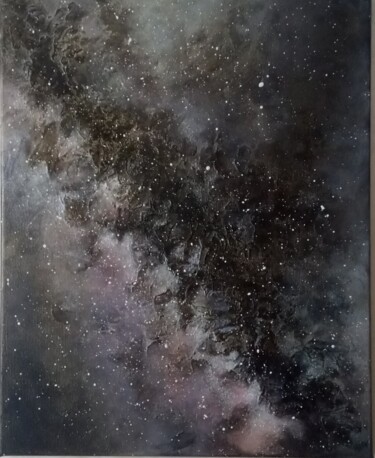 Pittura intitolato "Space" da Marina Ternavskaya, Opera d'arte originale, Acrilico Montato su Telaio per barella in legno