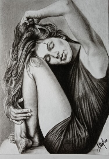 Рисунок под названием "Soul calm" - Marina Ternavskaya, Подлинное произведение искусства, Карандаш