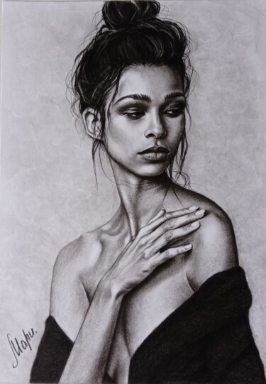 Рисунок под названием "Gypsy" - Marina Ternavskaya, Подлинное произведение искусства, Карандаш