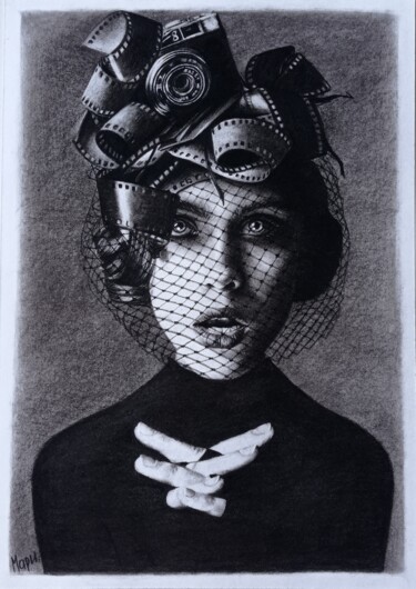 Рисунок под названием "Frames in my head" - Marina Ternavskaya, Подлинное произведение искусства, Карандаш