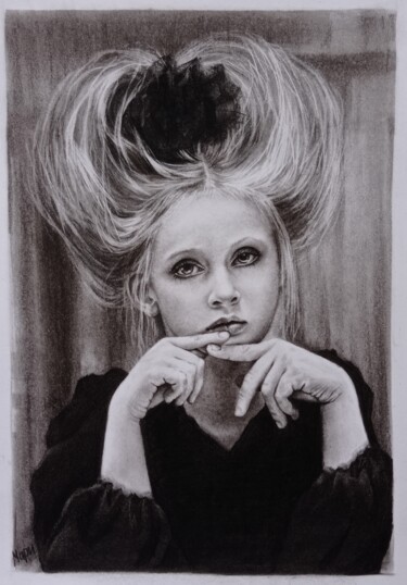 Disegno intitolato "Joly" da Marina Ternavskaya, Opera d'arte originale, Matita