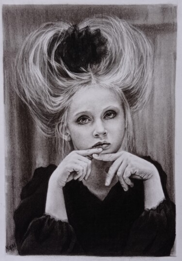 Drawing titled "Joly" by Marina Ternavskaya, Original Artwork, Pencil