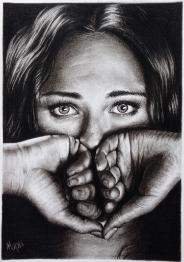 Drawing titled "Pain" by Marina Ternavskaya, Original Artwork, Pencil