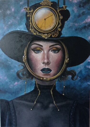 Картина под названием "Cuckoo-clock" - Marina Ternavskaya, Подлинное произведение искусства, Акрил