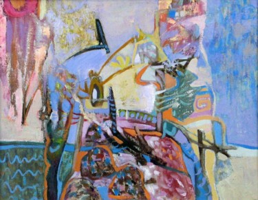Pittura intitolato "Instability" da Marina Valtcheva, Opera d'arte originale, Olio