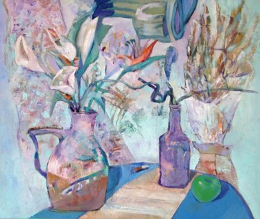 Malerei mit dem Titel "Still  life" von Marina Valtcheva, Original-Kunstwerk, Öl