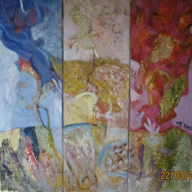 Painting titled "composition2" by Marina Valtcheva, Original Artwork, Oil
