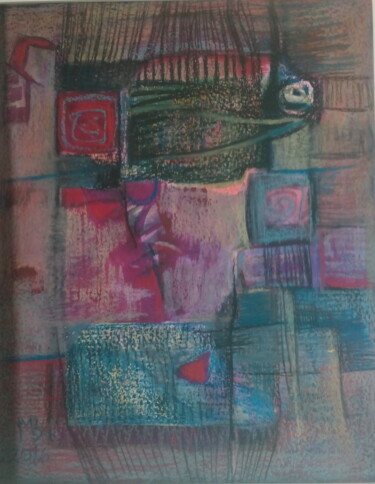 Drawing titled "drawing 2#artistsup…" by Marina Valtcheva, Original Artwork, Pastel